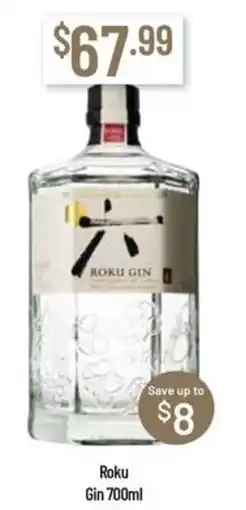 Chambers Cellars Roku Gin offer