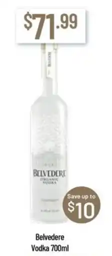 Chambers Cellars Belvedere Vodka offer