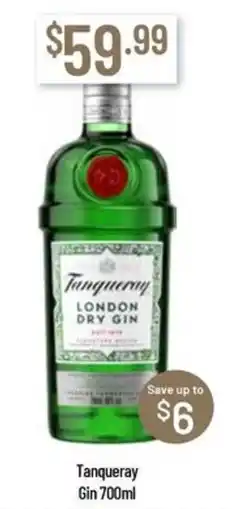Chambers Cellars Tanqueray Gin offer