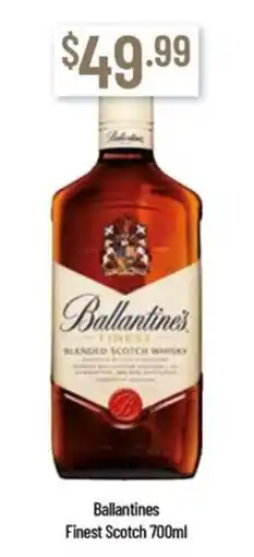 Chambers Cellars Ballantines Finest Scotch offer