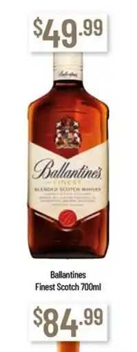 Chambers Cellars Ballantines Finest Scotch offer
