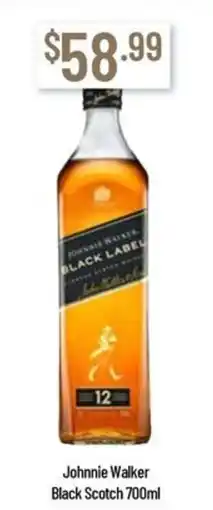 Chambers Cellars Johnnie Walker Black Scotch offer