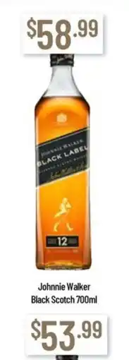 Chambers Cellars Johnnie Walker Black Scotch offer