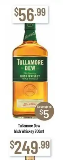 Chambers Cellars Tullamore Dew Irish Whiskey offer