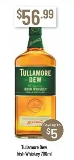 Chambers Cellars Tullamore Dew Irish Whiskey offer
