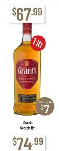 Chambers Cellars Grants Scotch offer