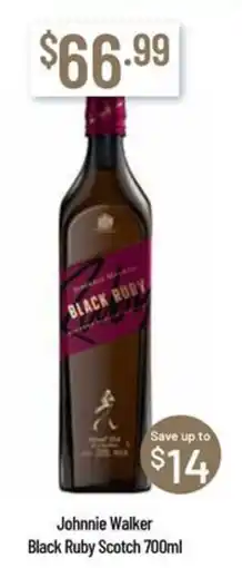 Chambers Cellars Johnnie Walker Black Ruby Scotch offer