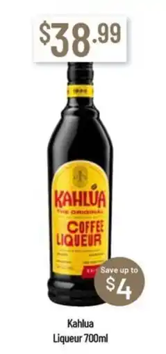 Chambers Cellars Kahlua Liqueur offer