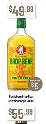 Chambers Cellars Bundaberg Drop Bear Spicy Pineapple offer