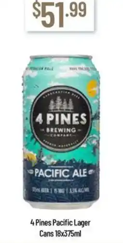 Chambers Cellars 4 Pines Pacific Lager offer