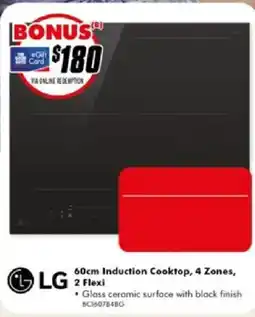 The Good Guys LG 60cm Induction Cooktop, 4 Zones, 2 Flexi offer
