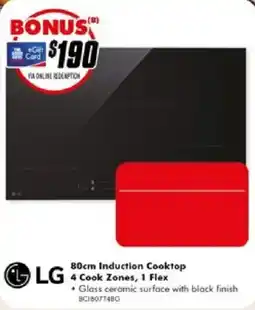 The Good Guys LG 80cm Induction Cooktop offer