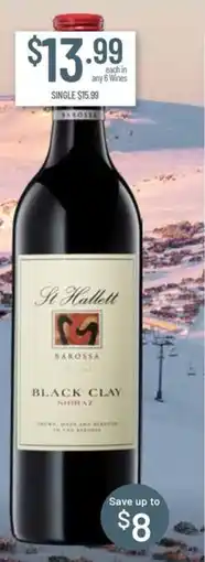 Chambers Cellars St Hallett Black Clay Shiraz offer