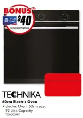 The Good Guys Technika 60cm Electric Oven offer