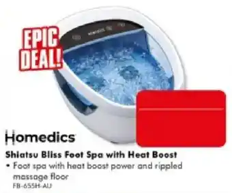 The Good Guys Homedics Shiatsu Bliss Foot Spa with Heat Boost offer