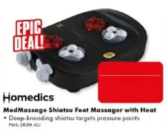 The Good Guys Homedics ModMassage Shiatsu Foot Massager with Heat offer