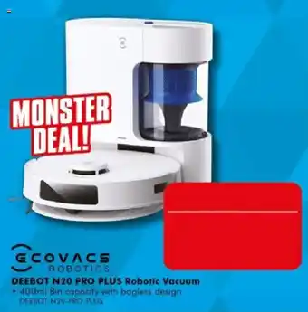 The Good Guys Ecovacs Robotics DEEBOT N20 PRO PLUS Robotic Vacuum offer