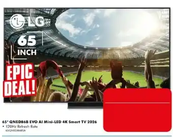 The Good Guys LG 65" QNED86B EVO AI Mini-LED 4K Smart TV 2026 offer