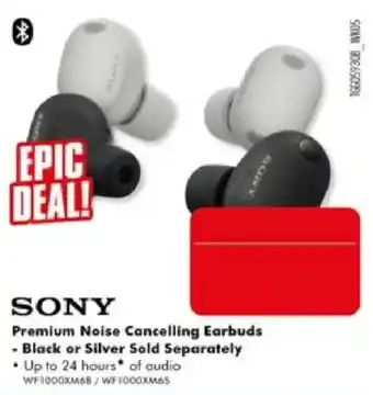 The Good Guys Sony Premium Noise Cancelling Earbuds offer
