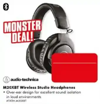 The Good Guys audio-technica M20XBT Wireless Studio Headphones offer