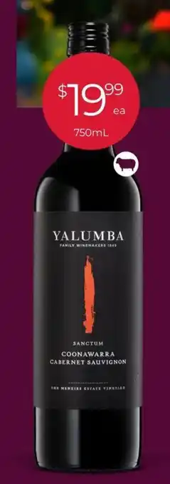 Yalumba Sanctum Coonawarra Cabernet Sauvignon