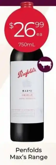 IGA Liquor Penfolds Max's Range offer