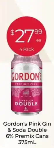 IGA Liquor Gordon's Pink Gin & Soda Double offer