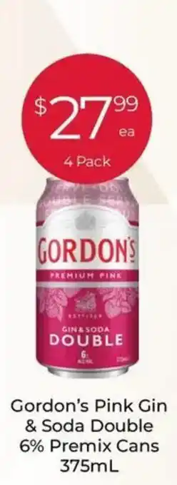 IGA Liquor Gordon's Pink Gin & Soda Double offer