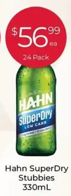 IGA Liquor Hahn SuperDry Stubbies offer