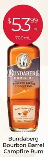 IGA Liquor Bundaberg Bourbon Barrel Campfire Rum offer