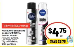 Ritchies Nivea Anti-perspirant Deodorant offer