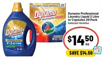 Ritchies Dynamo Professional Laundry Liquid or Capsules offer