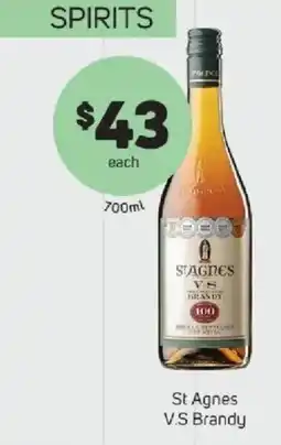 Foodland St Agnes V.S Brandy offer