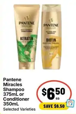 Ritchies Pantene Miracles Shampoo or Conditioner offer