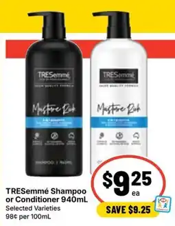 Ritchies TRESemmé Shampoo or Conditioner offer