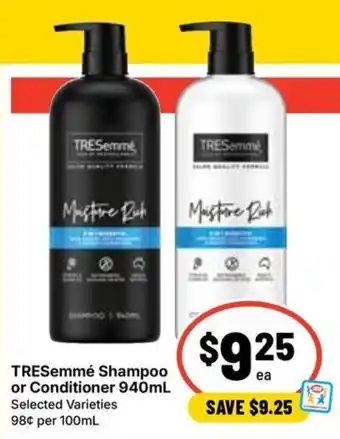 Ritchies TRESemmé Shampoo or Conditioner offer