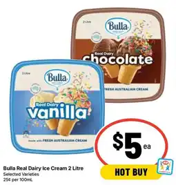 Ritchies Bulla Real Dairy Ice Cream offer