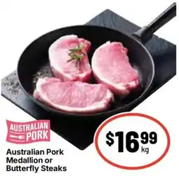 Ritchies Australian Pork Medallion or Butterfly Steaks offer