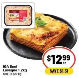 Ritchies IGA Beef Lasagne offer