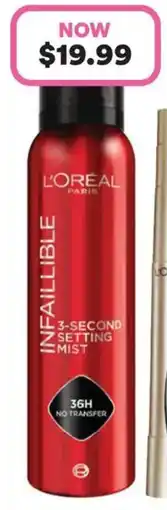 Priceline Infallible 3-Second Jumbo Setting Mist offer
