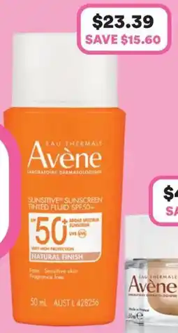 Priceline Sunsitive Sunscreen Tinted Fluid SPF 50+ Natural Finish offer