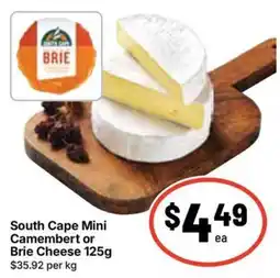 Ritchies South Cape Mini Camembert or Brie Cheese offer
