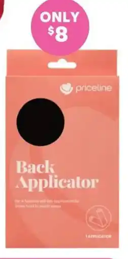 Priceline Back Applicator offer