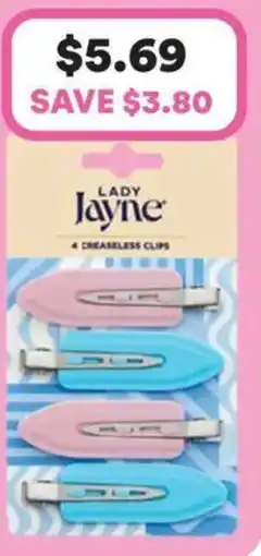 Priceline Lady Jayne Multi-Coloured Creaseless Clips Assorted Colours offer