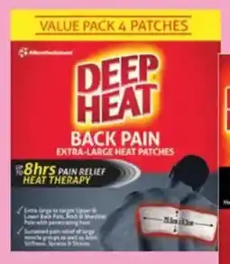 Priceline Deep Heat Back Pain Extra Large Heat Patches offer