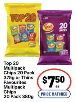 Ritchies Top 20 Multipack Chips offer