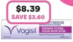 Priceline Vagisil Feminine Itching Cream Medication offer