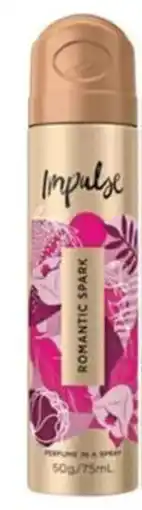 Priceline mpulse Body Spray Romantic Spark offer