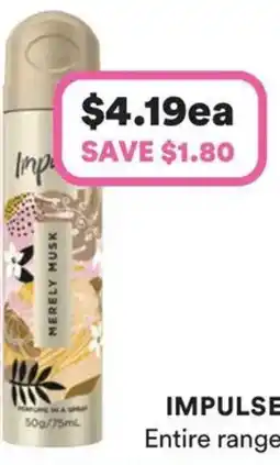Priceline Body Spray Merely Musk offer
