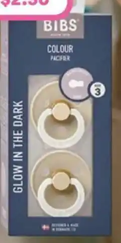 Priceline Glow In The Dark Colour Pacifier Size 3 Vanilla 2 Pack offer